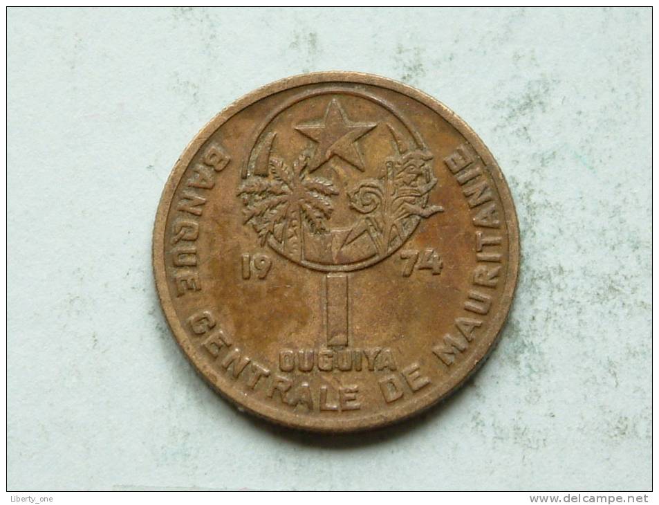 1974 OUGUIYA / KM 6 ( Uncleaned - For Grade, Please See Photo ) ! - Mauritanie