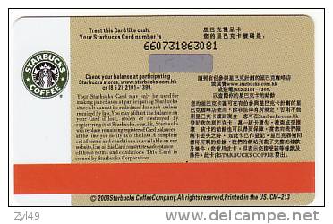 200 different Starbucks coffee commemorative cards