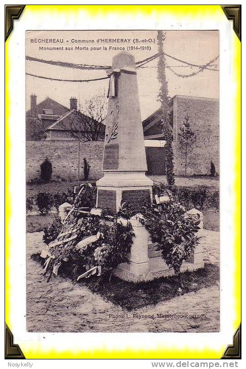 CP N°...   Béchereau   -  Monument Au Mort    ...  78 YVELINES - Rambouillet