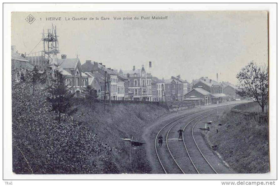 D9616 - Herve - Le Quartier De La Gare - Vue Prise Du Pont Malkoff " SBP N°1" - Herve