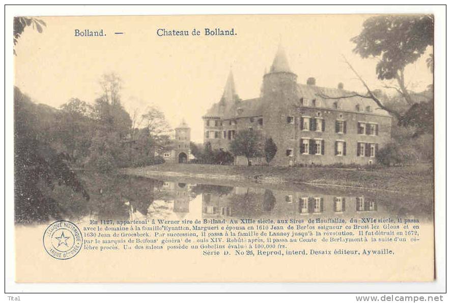 D9626 -  Bolland - Château De Bolland - Herve