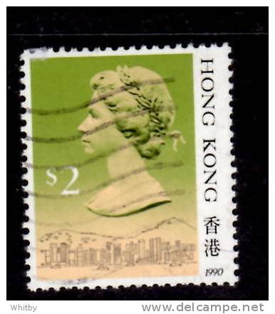 Hong Kong 1990 $2  Queen Elizabeth II Issue  #500a - Oblitérés
