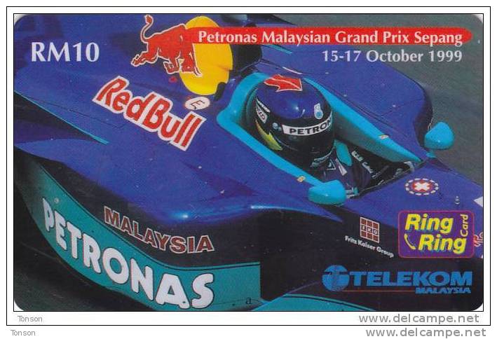 Malaysia, RM10, Petronas, RedBull, Racing Car, Sport, 2 Scans. - Malaysia