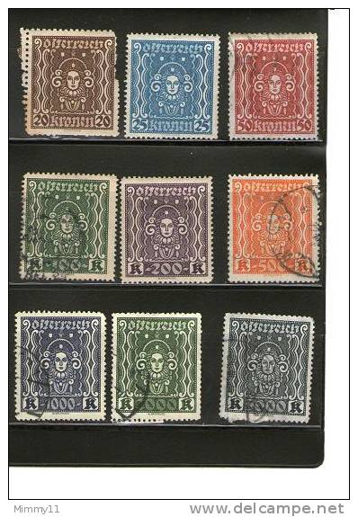 Lotto 01-FINE ´800 & Primi \´900.............AUSTRIA ...9.....serie..... - Unused Stamps