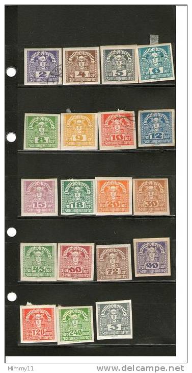 Lotto 01-FINE ´800 & Primi \´900.............AUSTRIA ...11.....serie..... - Unused Stamps