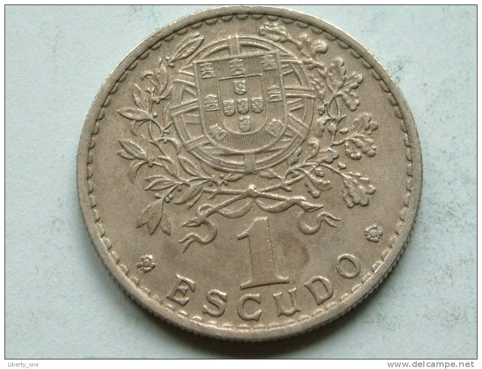 1965 - 1 ESCUDO / KM 578 ( Uncleaned Coin - For Grade, Please See Photo ) !! - Portugal