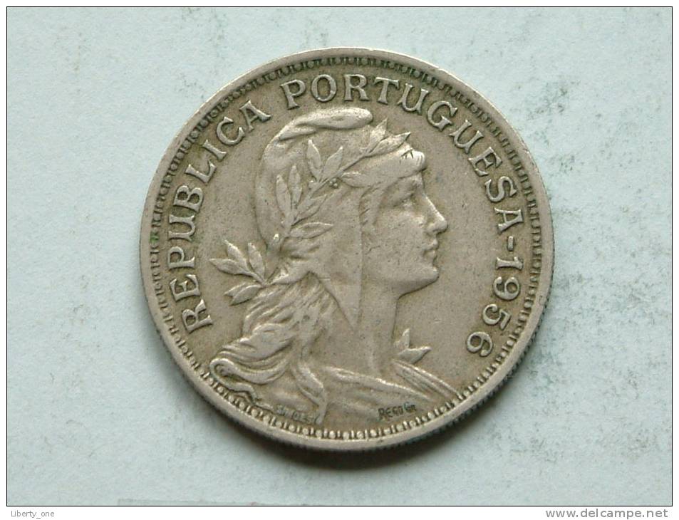 1956 - 50 CENTAVOS / KM 577 ( Uncleaned Coin - For Grade, Please See Photo ) !! - Portugal