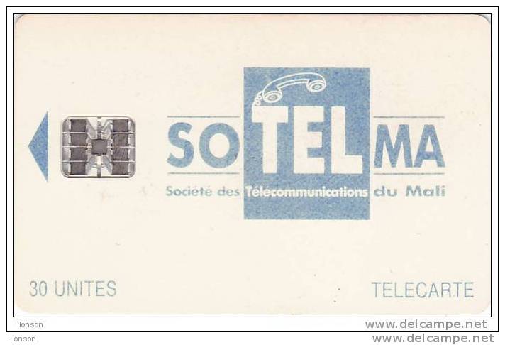 Mali, MAL-14a, Light Blue Logo, CM: SC7 Moreno Logo, 2 Scans. - Malí