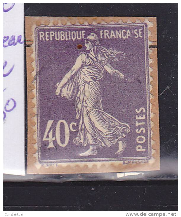 FRANCE N° 236 40C VIOLET TYPE SEMEUSE "FRANCASE" OBL - Usados