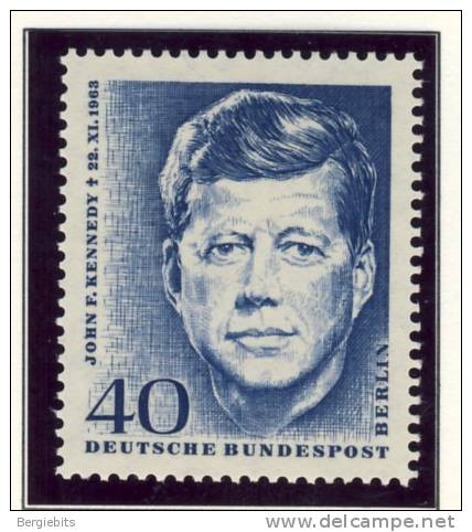 1964 Germany Berlin Complete MNH Kennedy Memorial Set Of 1 Stamp - Unused Stamps