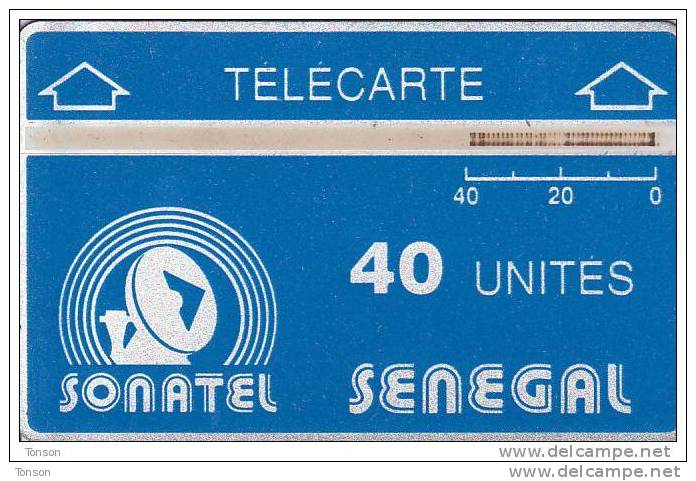 Senegal, SEN-04, 40 Units, Logo - Blue & Silver, CP: 905A, 2 Scans. - Senegal