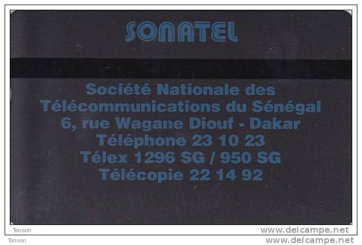 Senegal, SEN-04, 40 Units, Logo - Blue & Silver, CP: 905A, 2 Scans. - Senegal