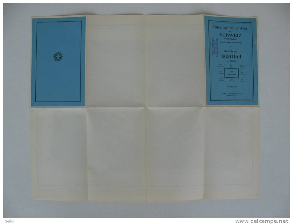 Topographischer Atlas Der Schweiz - Isenthal - Cartes Topographiques