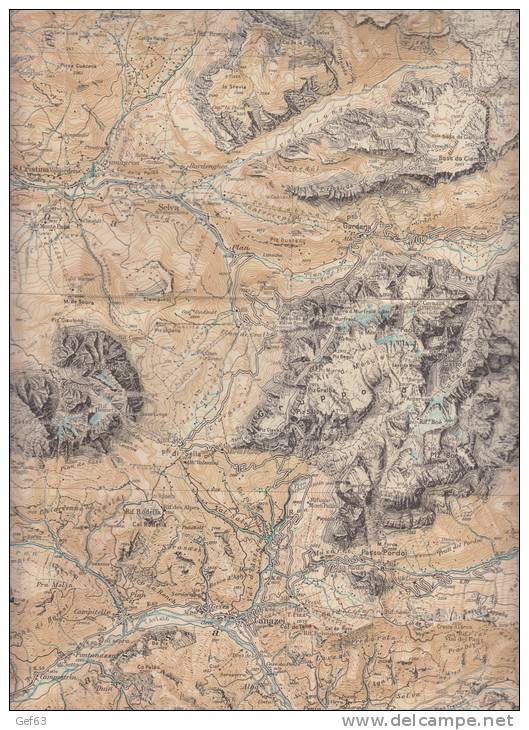 Carta Delle Zone Turistiche D´Italia - Val Gardena, Marmolada, Catinaccio, Gruppo Di Sella - Topographical Maps