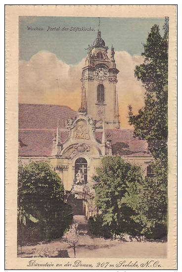 Wachau, Portal Der Stiftskirche, Durnstein An Der Donau, Lower-Austria, Austria, 10-20s - Autres & Non Classés