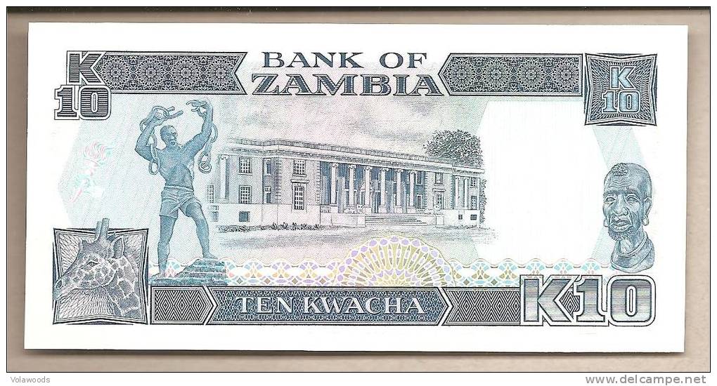 Zambia - Banconota Non Circolata Da 10 Kwacha - Zambia