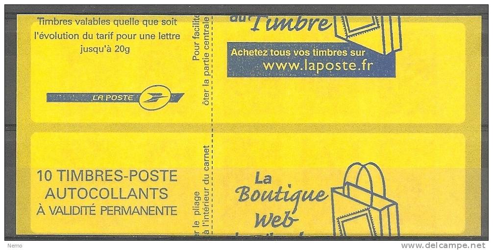 Carnet SAGEM Marianne De Lamouche .Papier Timbres Blancs Sous Uv, Couverture à Cheval - Autres & Non Classés