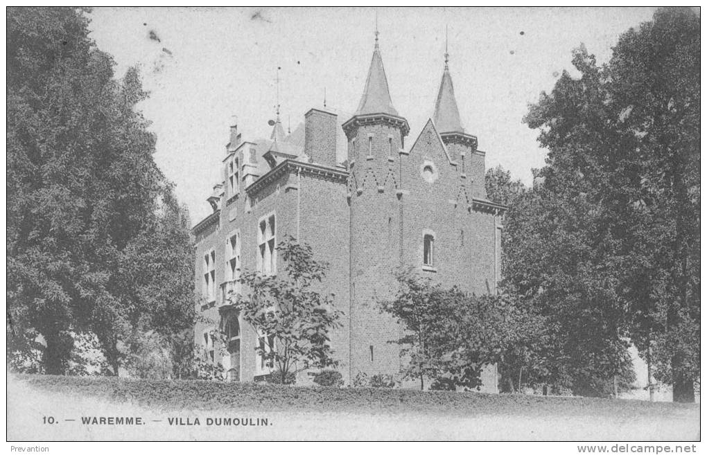 WAREMME - Villa Dumoulin - Carte Circulée Et Colorée - Borgworm
