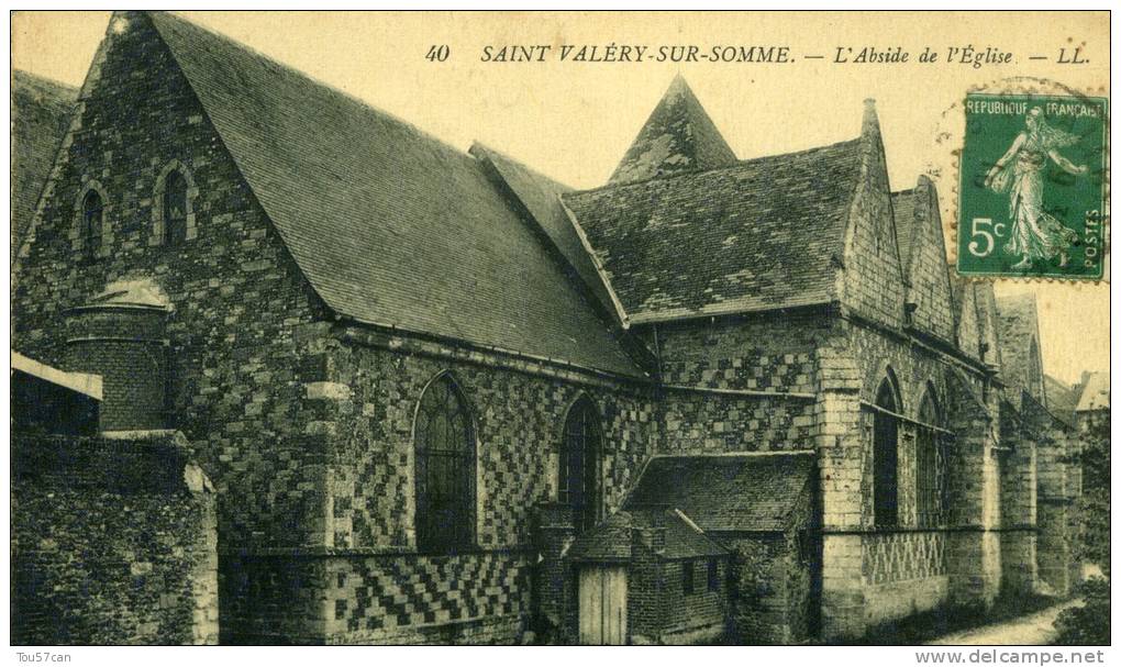 SAINT VALERY SUR SOMME - SOMME  (80) - PEU COURANTE CPA. - Saint Valery Sur Somme