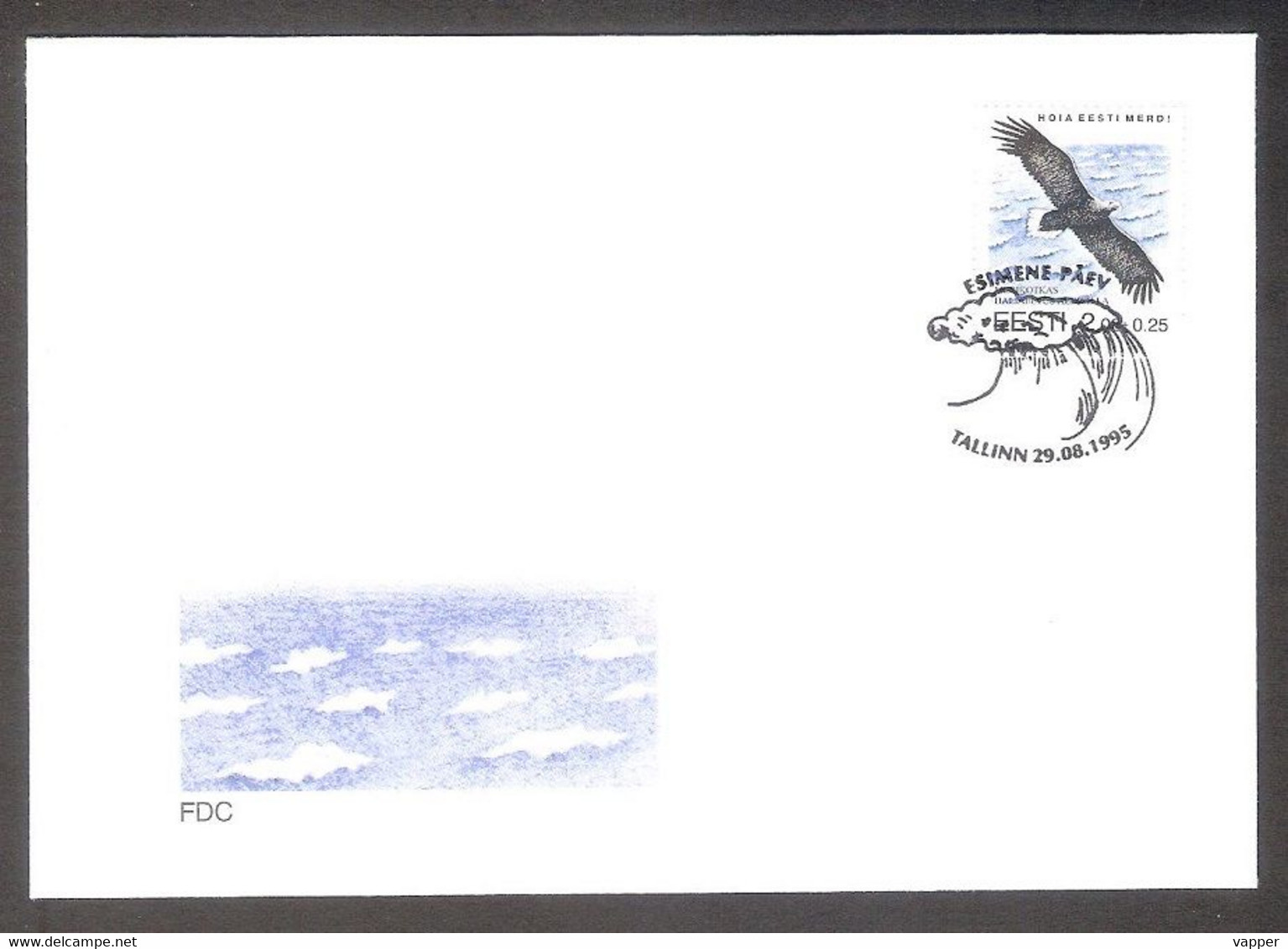 Estonia 1995 Stamp FDC Mi 258 Bird. Keep Sea Clean - Seagulls