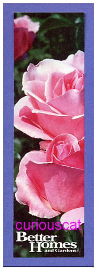 PINK ROSES ROSA ROSEN Von BETTER HOMES LESEZEICHEN BLADWIJZERS  BOOKMARK MARQUE PAGES - Lesezeichen