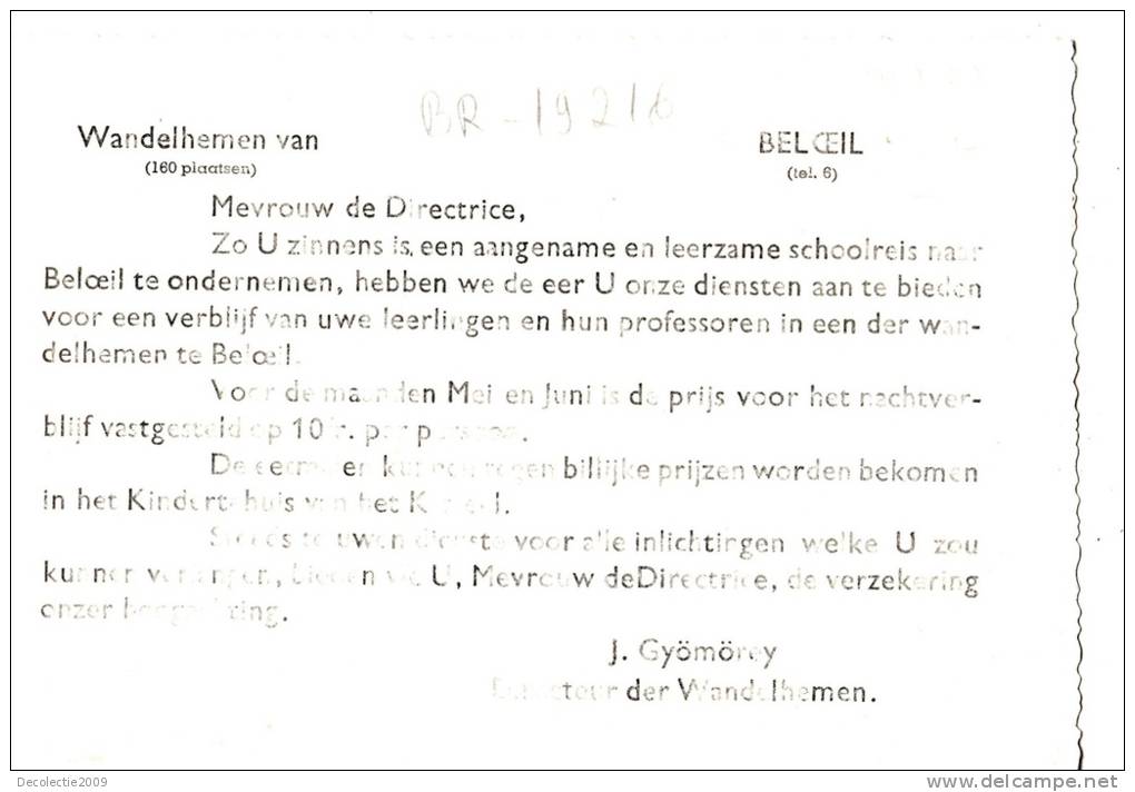 BR19216 Wandelhemen Van Mevrouw De Directrice   Boloeil 2 Scans - Beloeil