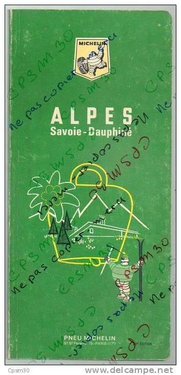 Guide Régional Michelin - ALPES - SAVOIE - DAUPHINE 1968 - Michelin (guias)