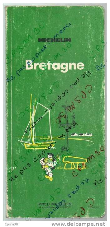 Guide Régional Michelin - BRETAGNE 1970 - Michelin (guias)