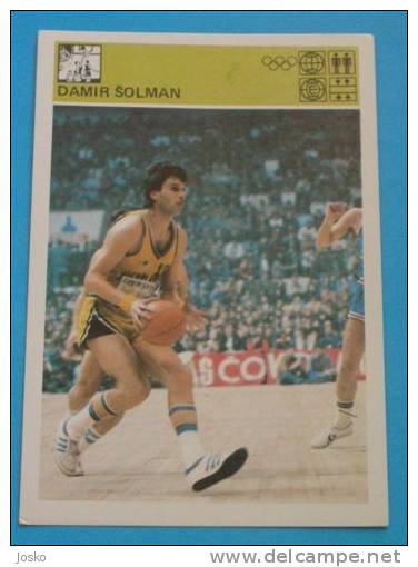 DAMIR SOLMAN KK Jugoplastiika - Yugoslavia Vintage Card Svijet Sporta * Basketball Basket-ball Baloncesto Pallacanestro - Otros & Sin Clasificación