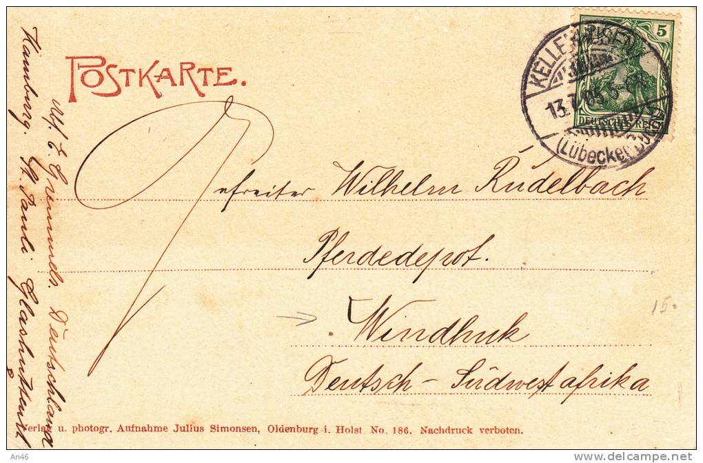 OSTSEEBAD DAHME -GERMANIA-VG 1905 BELLA FOTO D'EPOCA ORIGINALE 100% - Dahme