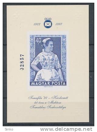 1997. Temafila - Kecskemét - Commemorative Sheets :) - Hojas Conmemorativas