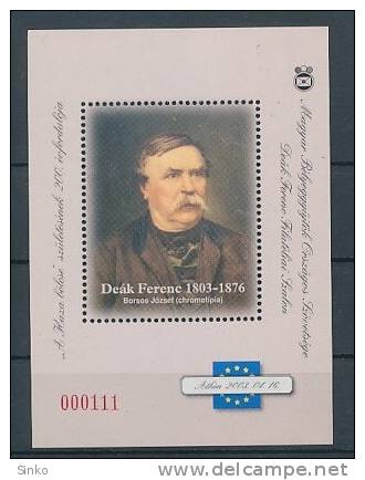 2003. Ferenc Deák - Commemorative Sheets :) - Used Stamps