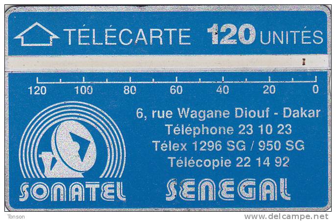 Senegal, SEN-06a, 120 Units, Logo - Blue & Silver, CP: 012A, 2 Scans. - Senegal