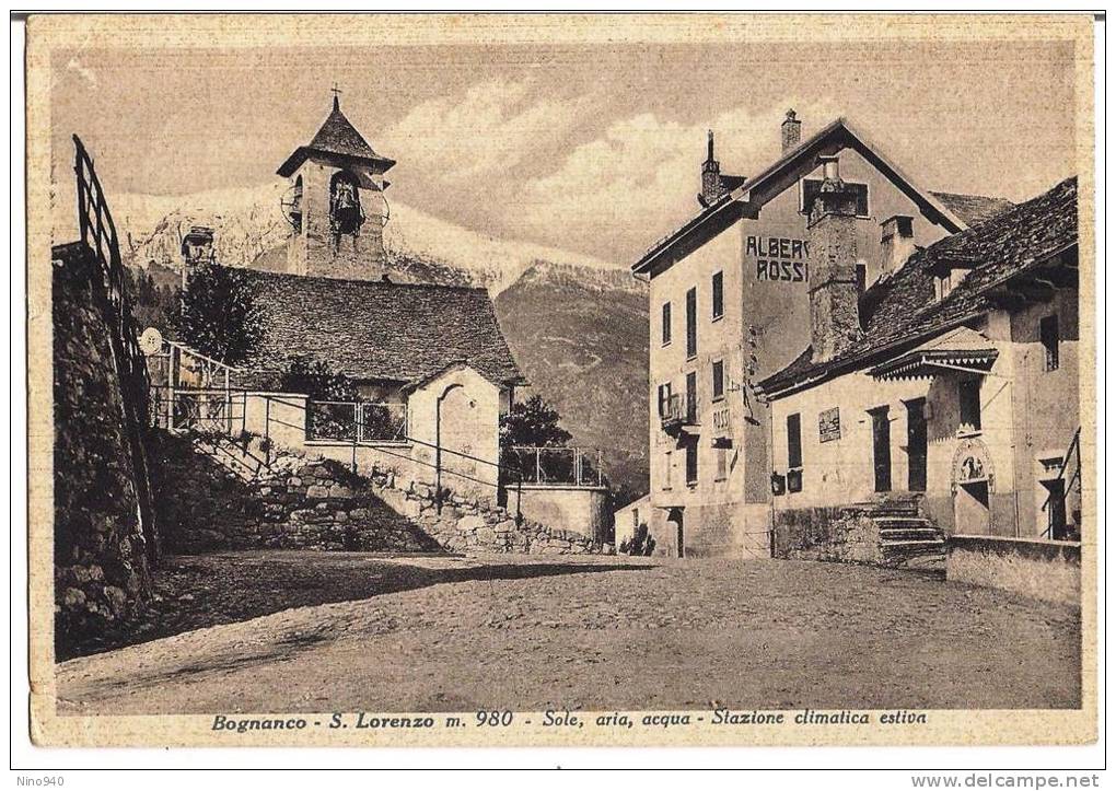 BOGNANCO S. LORENZO (VB) - SCORCIO  - F/G - V: 1940 (ALBERGO ROSSI) - Verbania