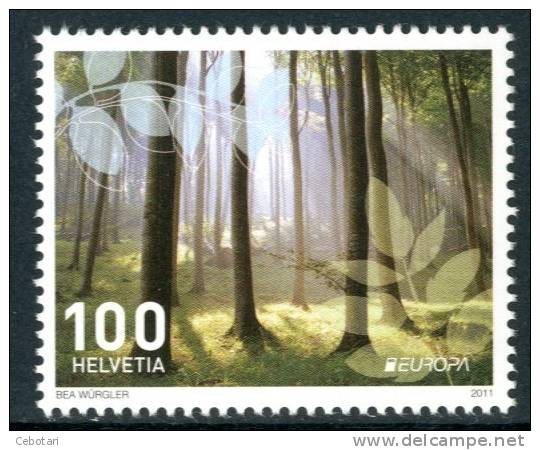 SVIZZERA / HELVETIA 2011** - Europa "Foreste" - 1 Val. Come Da Scansione - 2011