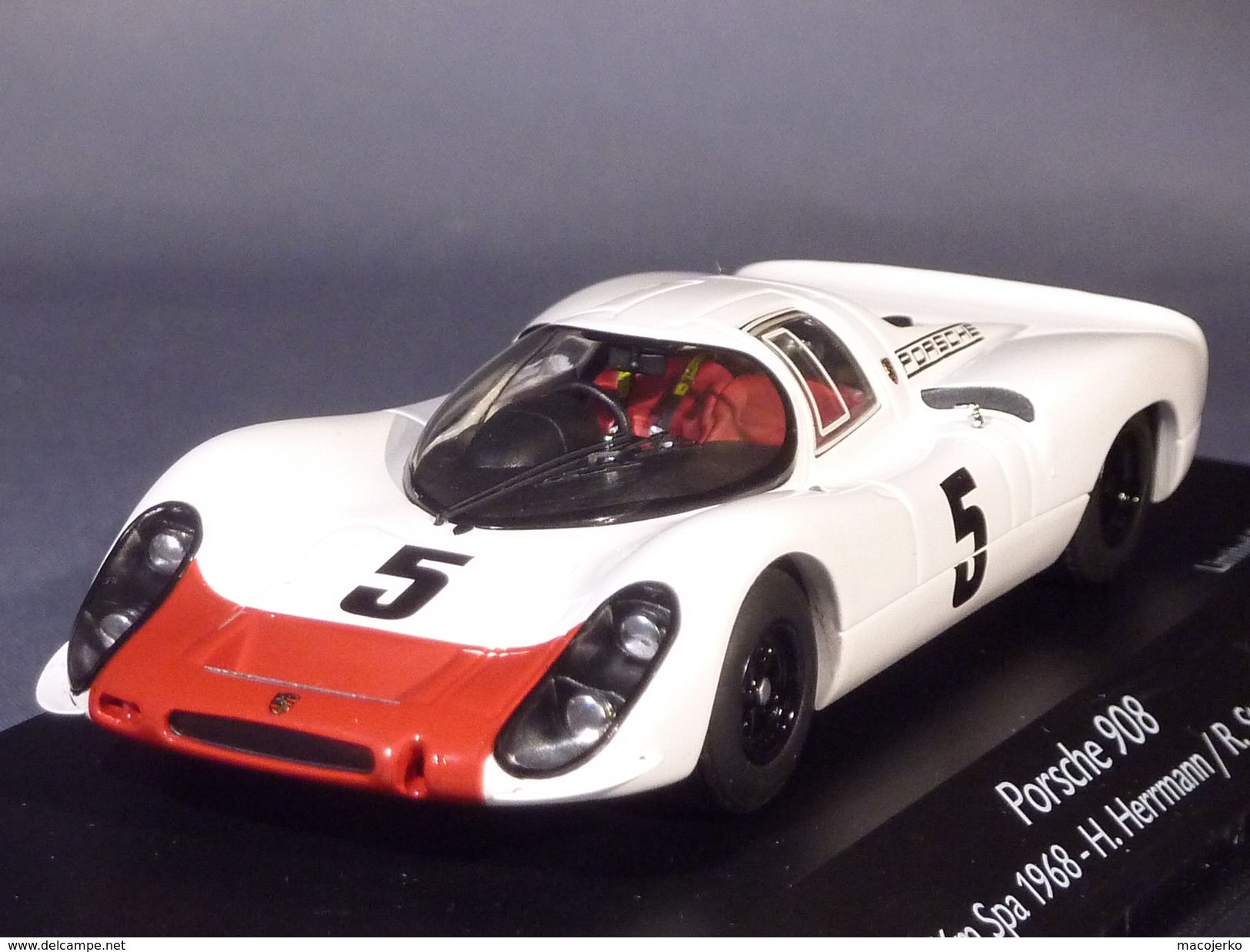 Schuco  03725, Porsche 908 #5 Spa 1000 Km 1968, Herrmann - Stommelen, 1:43 - Schuco