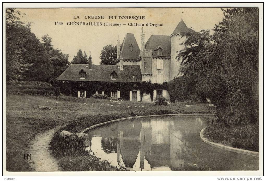 CHENERAILLES -  Vue Générale Sur Le Château D'Orgnate  -  Ed. PM, N° 1569 - Chenerailles