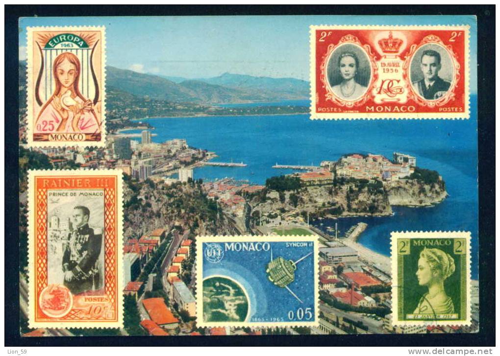 114510 PRINCIPAUTE DE MONACO MONTE CARLO 1969  FLAMME AEROPORT Marianne Of Cheffer - France Frankreich Francia POSTCARD - 1967-1970 Marianne De Cheffer