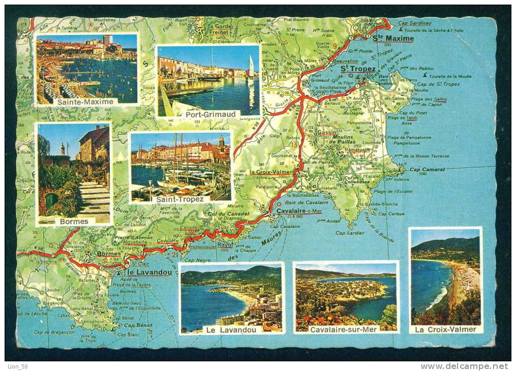 114517  MAP , FLAMME SAINT TROPEZ  NUITS MUSICALES  1969  - Marianne Of Cheffer - France Frankreich Francia POSTCARD - 1967-1970 Marianne De Cheffer