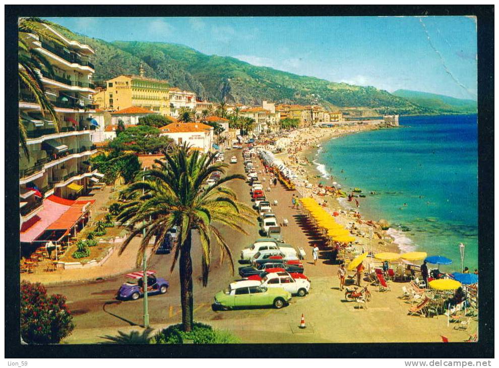 114516  MENTON  , PLAGE BUS 1969  - Marianne Of Cheffer - France Frankreich Francia POSTCARD - 1967-1970 Marianne De Cheffer