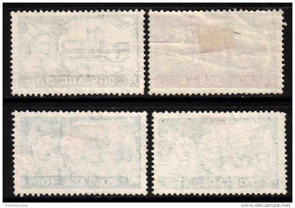 GB Scott 309/312 - SG536a/539a, 1955 St Edward's Crown Castles Set Used - Usados