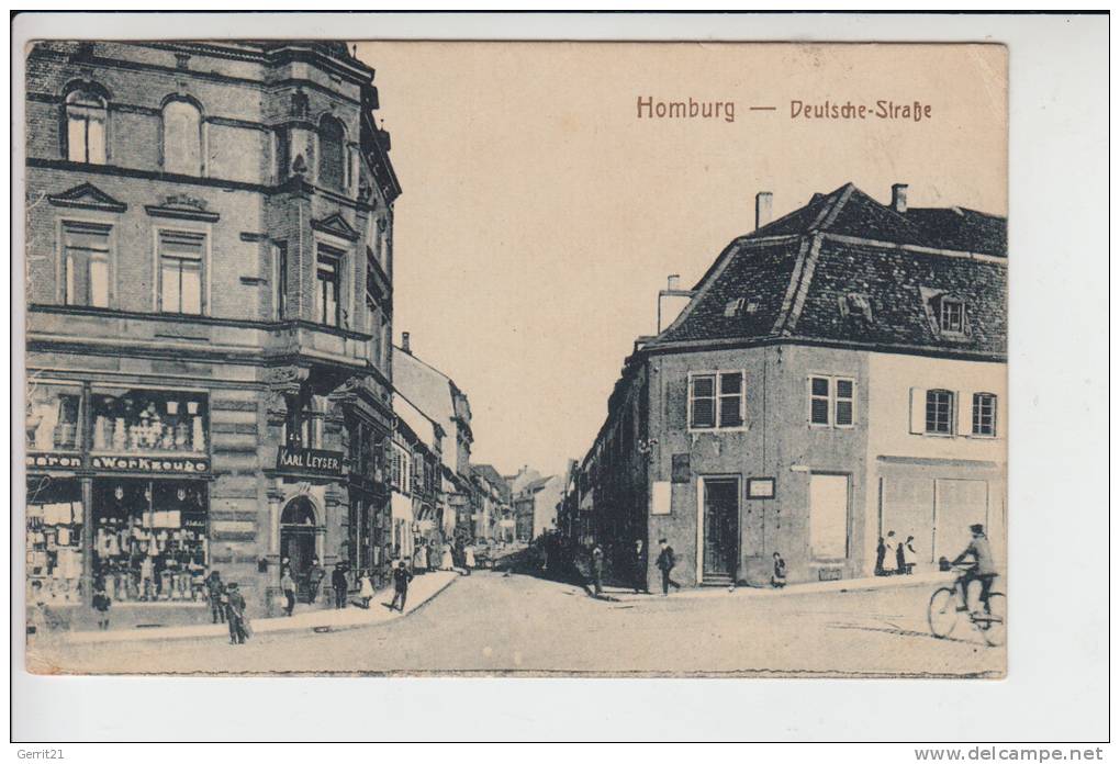 6650 HOMBURG / Saar, Deutsche Strasse, Briefmarke Fehlt - Saarpfalz-Kreis