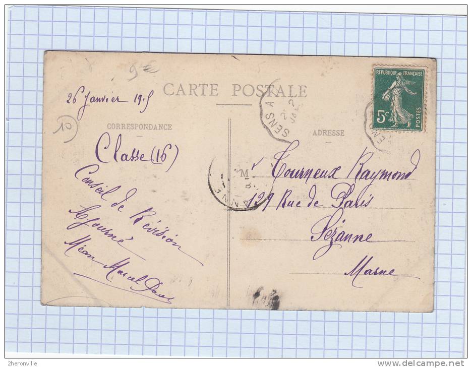 CPA - MARCILLY - Grande Rue - Marquis éditeur - Cliché T Sonnet - 1915 - Marcilly