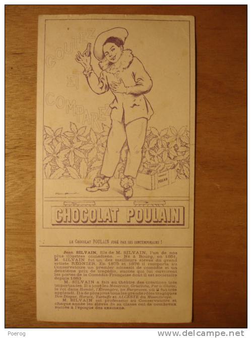 CHOCOLAT POULAIN - CHROMO CARTE GRAND FORMAT - JEAN SILVAIN - JE PREFERE LE CHOCOLAT POULAIN - PERROQUET  9x16 - Poulain