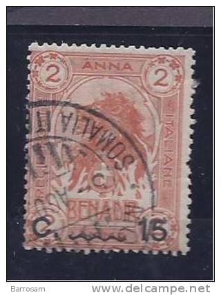 ItalianSomalia1916:Michel 13used Cat.Value 15Euros - Somalie