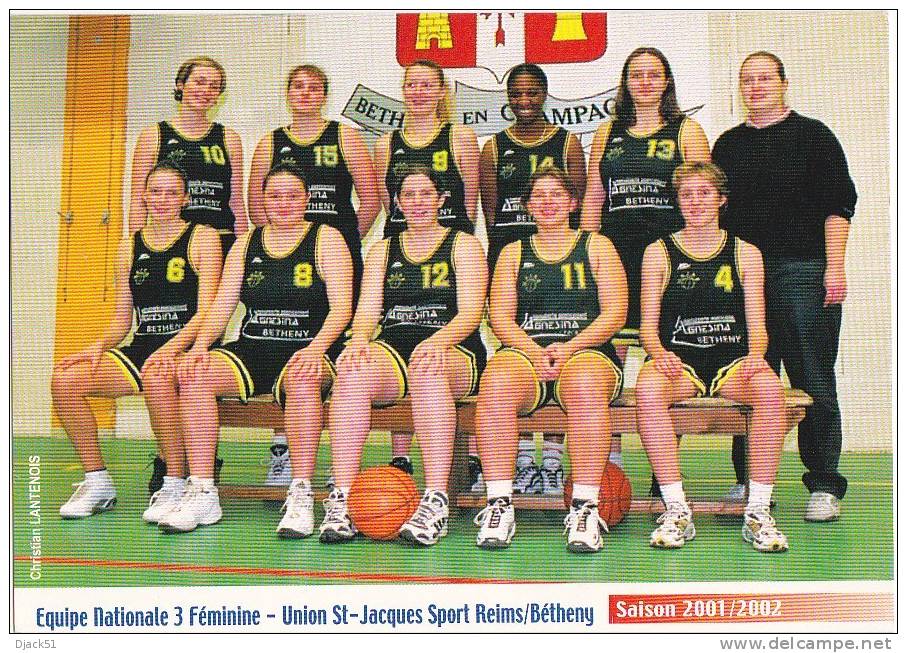 Equipe Nationale 3 Féminine - Union Saint-Jacques Sport Reims/Betheny (Basket)  - Saison 2001/2002 - Pallacanestro