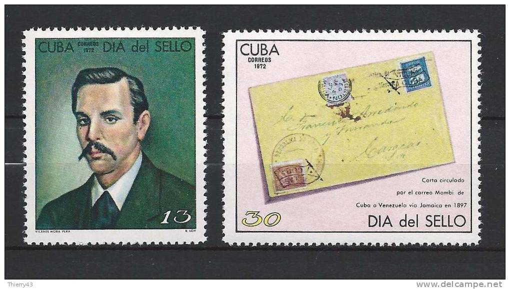 Cuba 1972 -  Stamp Day  Y&T  1573-74  Mi. 1767-68  MNH, Neuf, Postfrisch - Nuevos