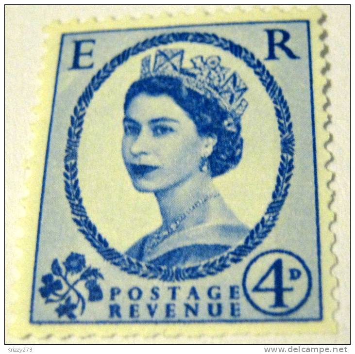 Great Britain 1952 Queen Elizabeth II 4d - Mint - Nuevos