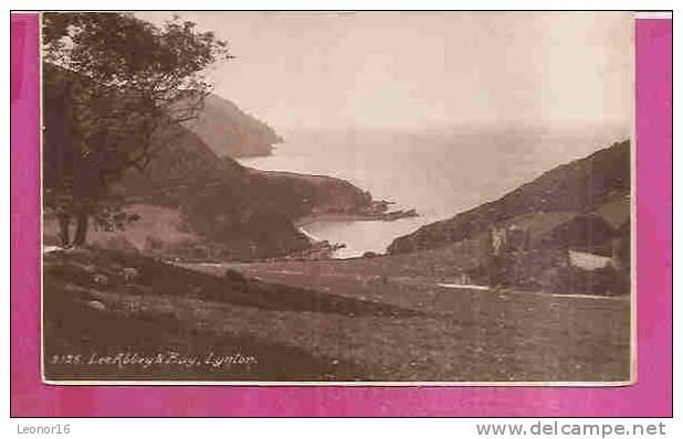 LYNTON    -       * LEE ABBEY & BAY *    -     Publisher : SWEETMANN & SON  N° 2128 - Lynmouth & Lynton