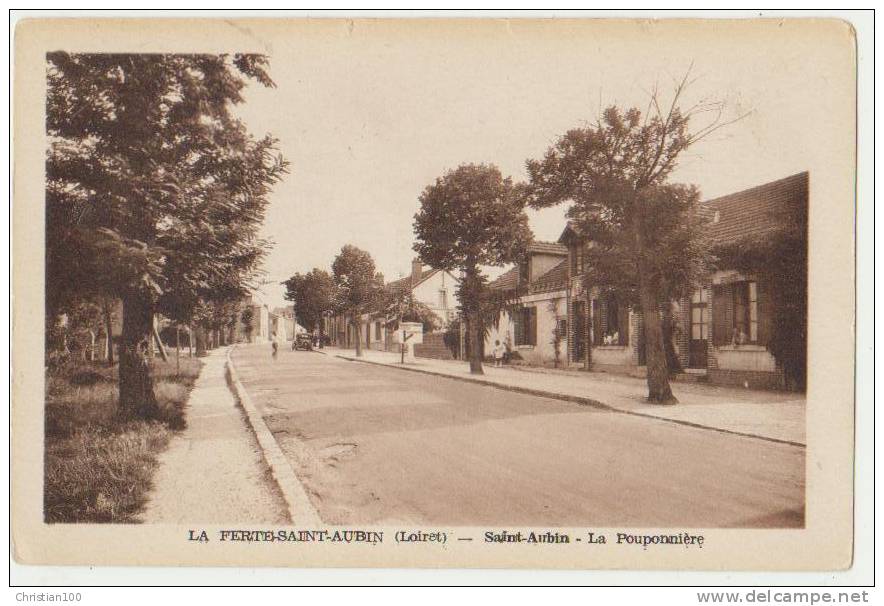 LA FERTE SAINT AUBIN : SAINT AUBIN - LA POUPONNIERE - CPA - 2 SCANS - - La Ferte Saint Aubin